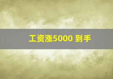 工资涨5000 到手